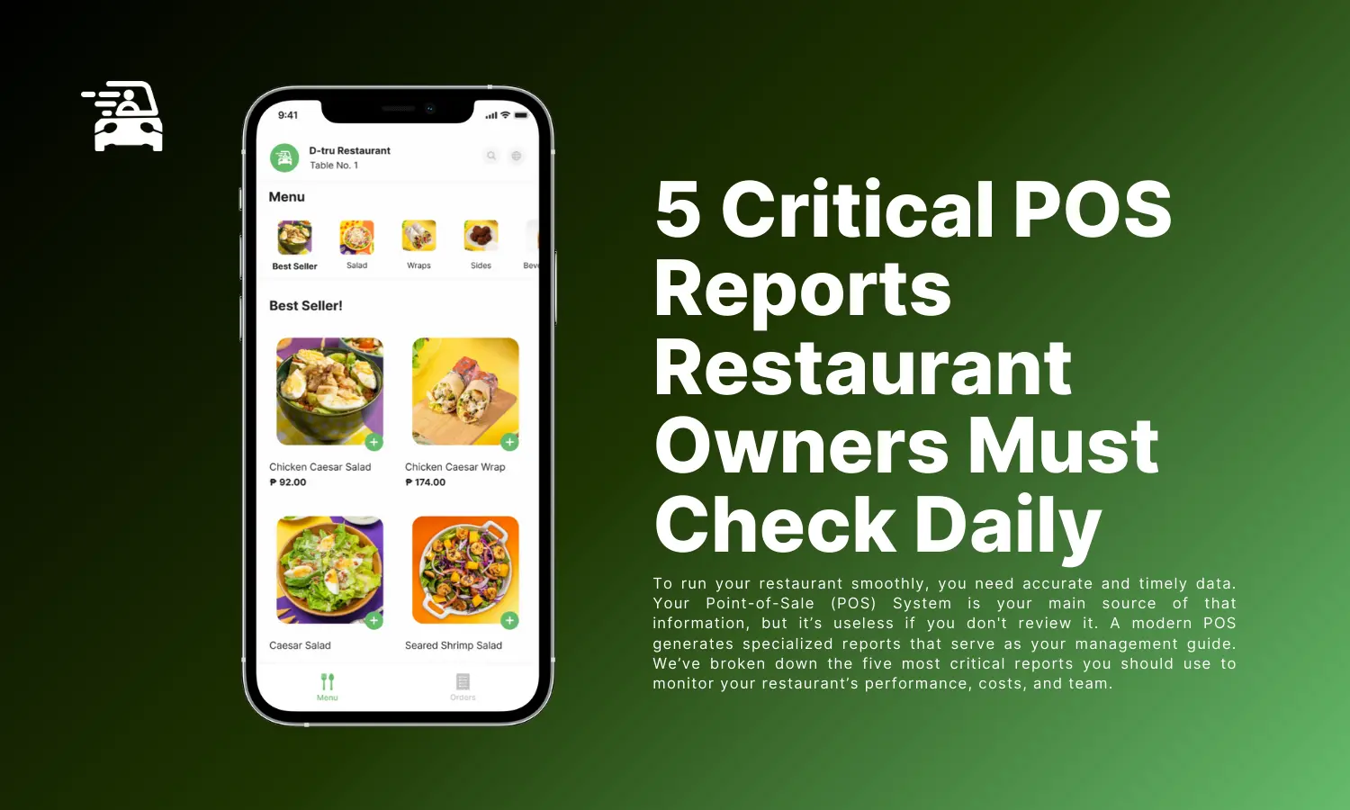 D-Tru | 5 Critical POS Reports Restaurant Owners Must Check Daily D-Tru | 5 Critical POS Reports Restaurant Owners Must Check Daily